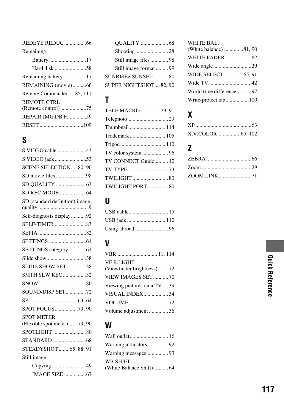 Sony HDR-SR5 User Manual | Page 117 / 118