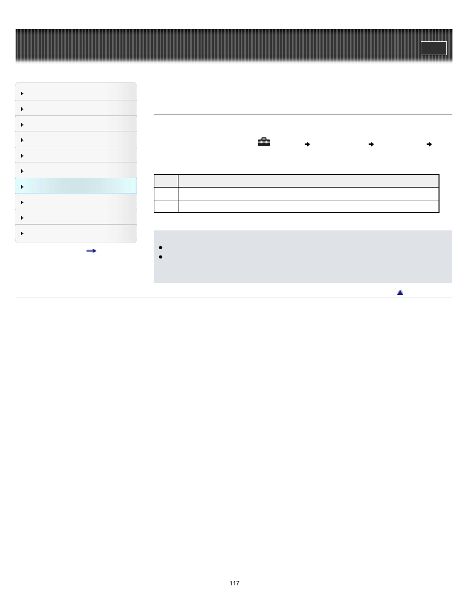 Listening with clear stereo [clear stereo | Sony NWZ-E375 User Manual | Page 117 / 166
