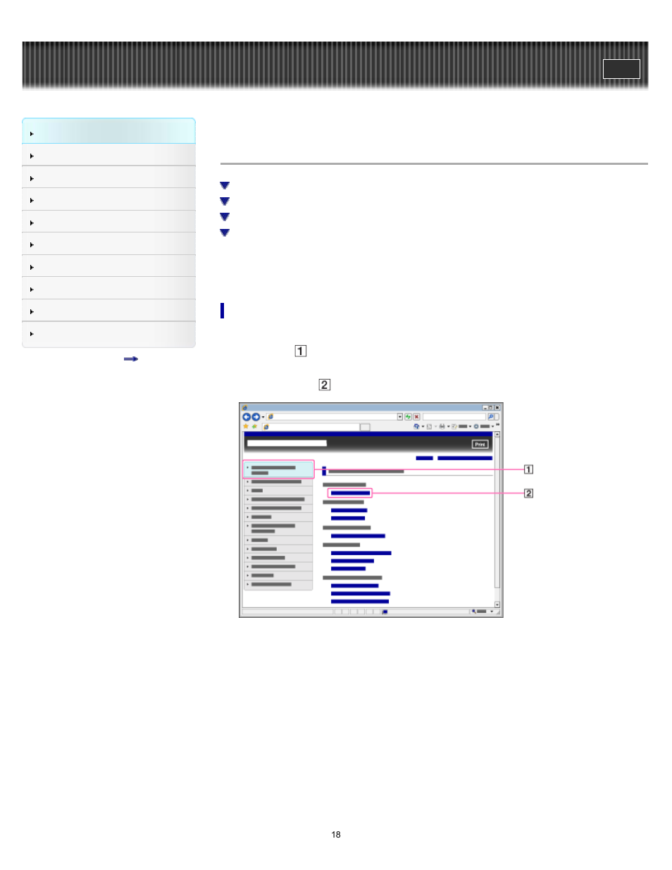 How to use this user guide | Sony NWZ-E375 User Manual | Page 18 / 166