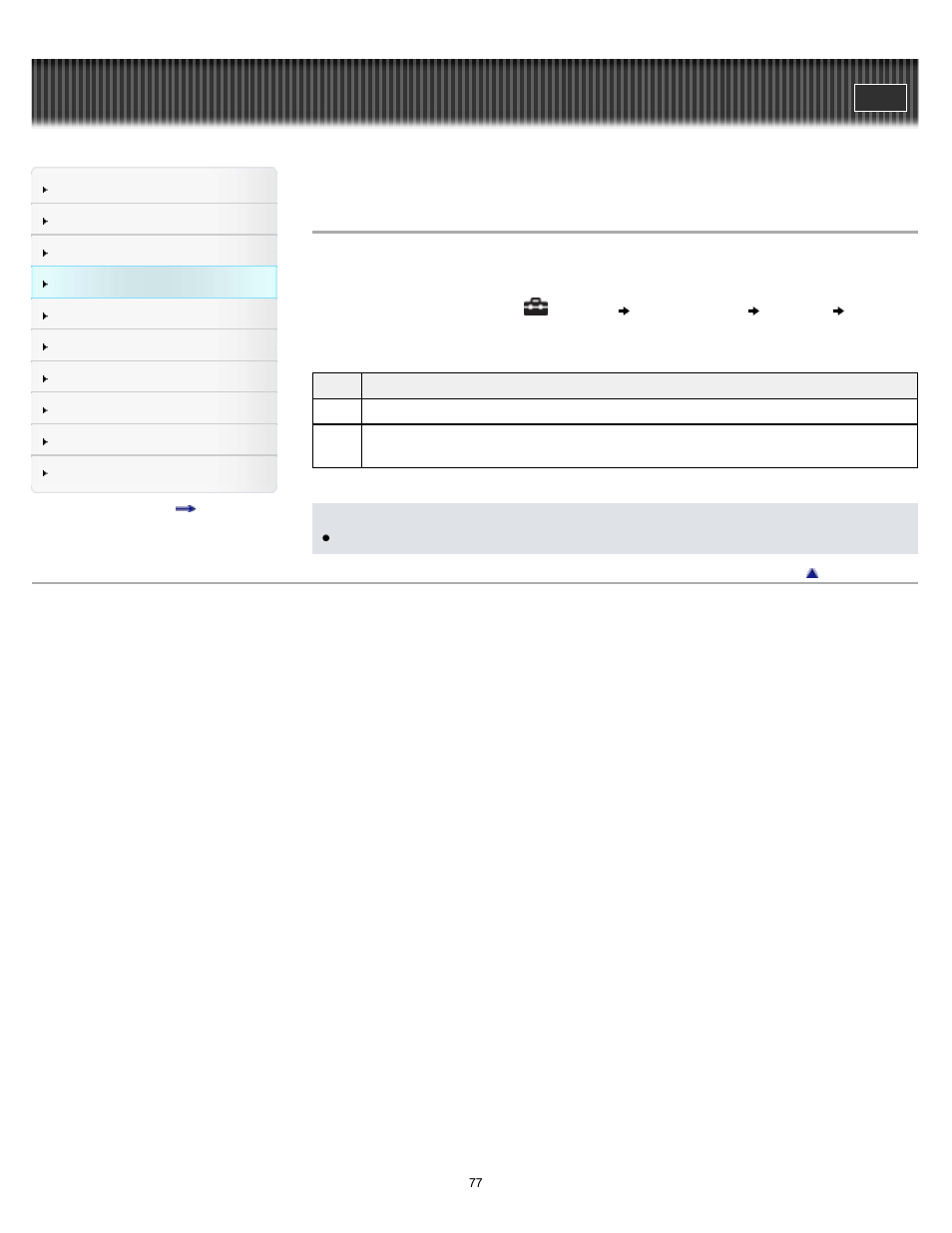 Setting the display of the video screen [display, Details | Sony NWZ-E375 User Manual | Page 77 / 166