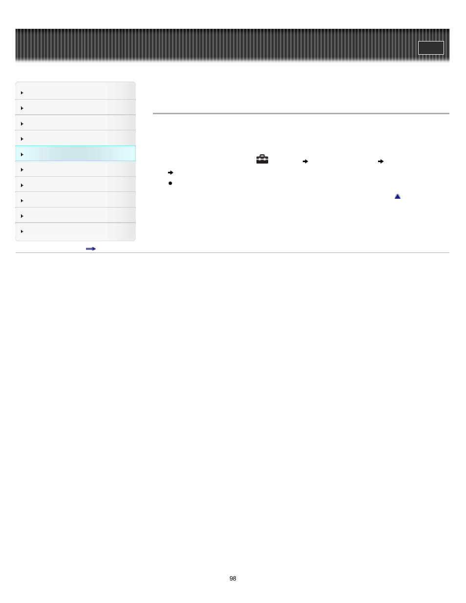 Setting the reception [scan sensitivity, Details | Sony NWZ-E375 User Manual | Page 98 / 166