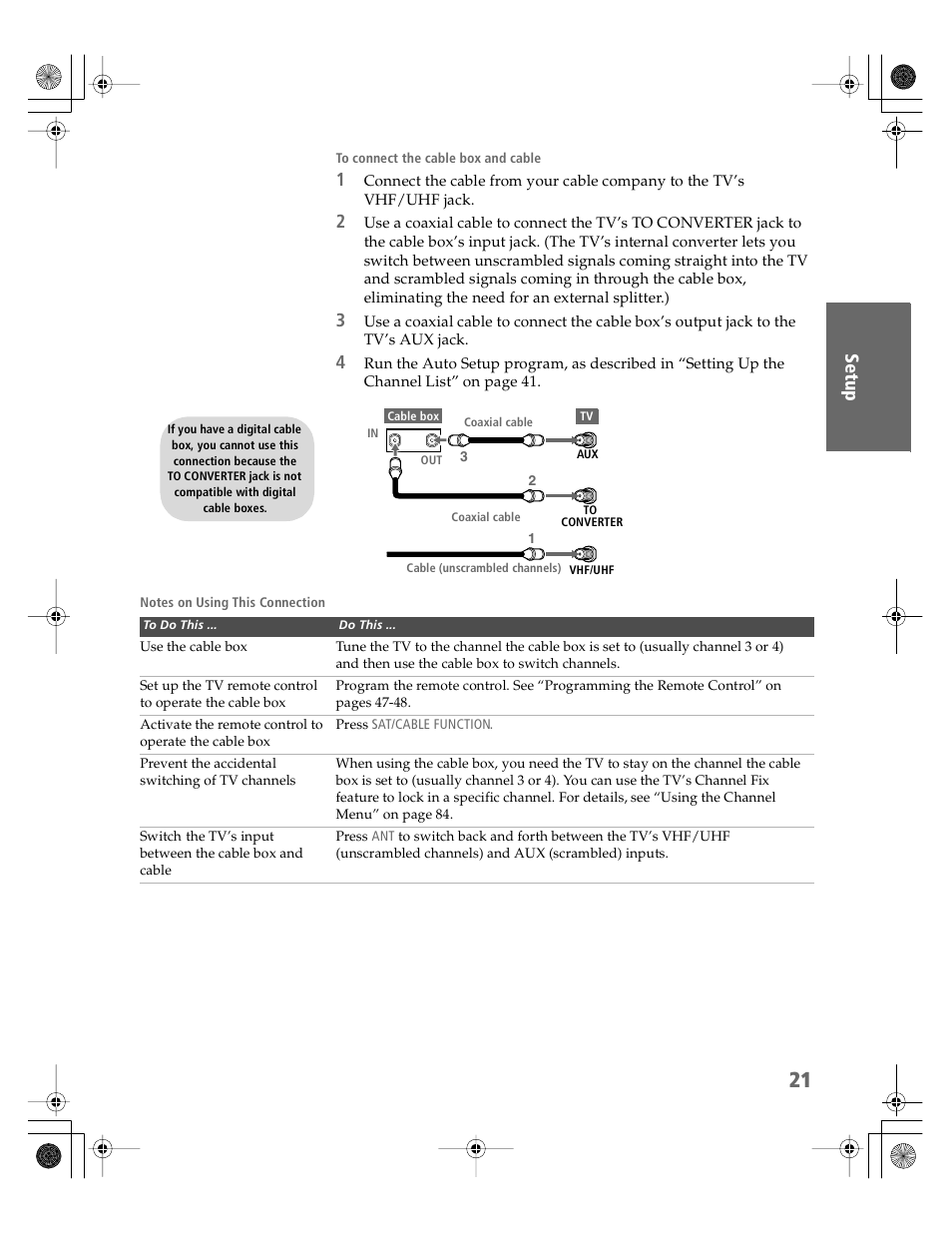 Sony KV-30XBR910 User Manual | Page 22 / 106