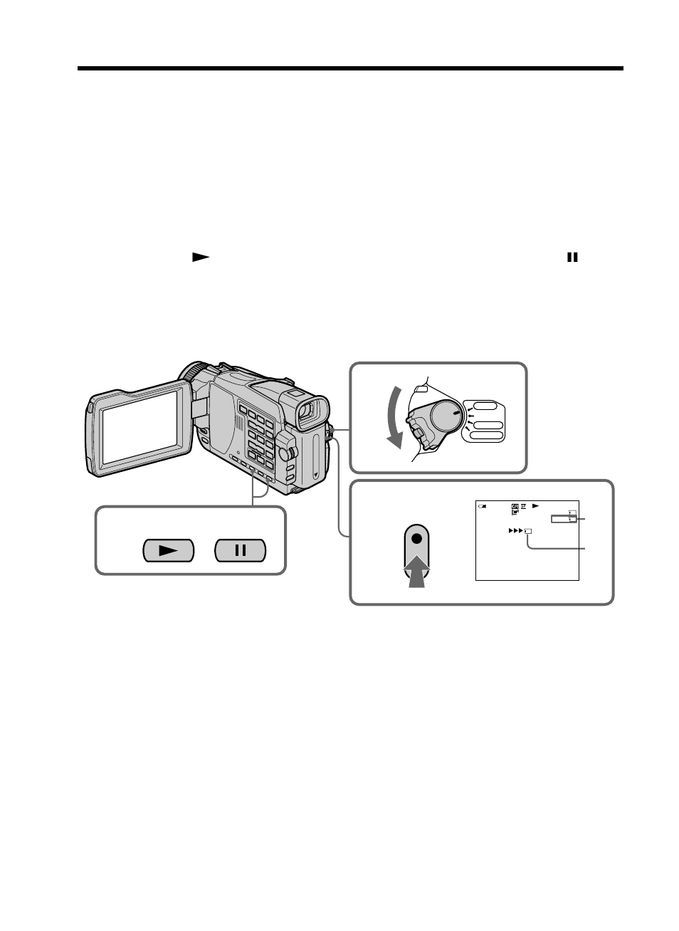 Recording pictures from a tape as a moving picture, Pause play, Except dcr-trv16 | Sony DCR-TRV25 User Manual | Page 128 / 220