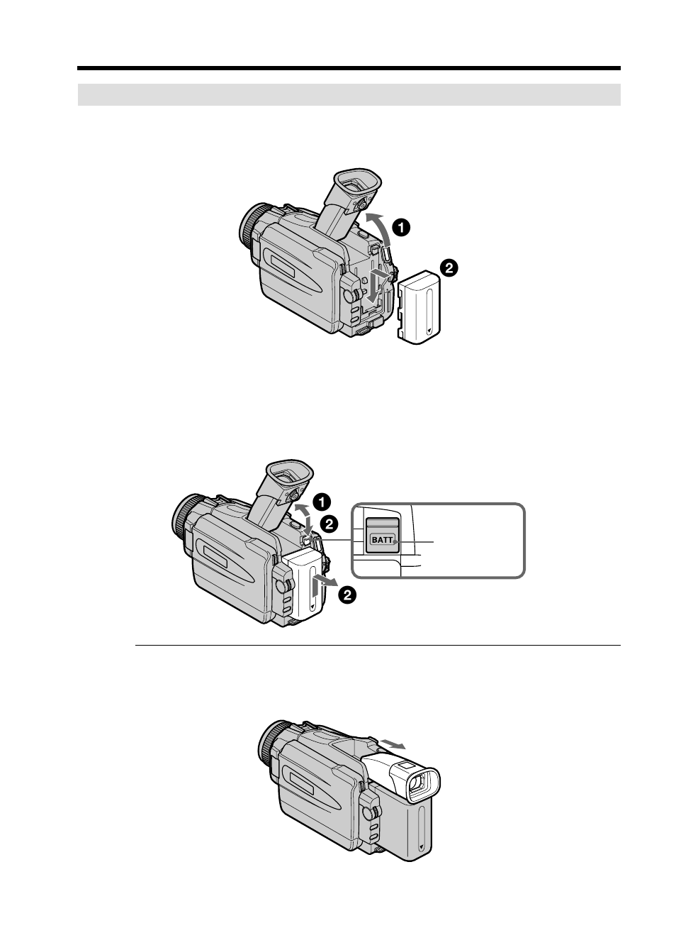Step 1 preparing the power supply | Sony DCR-TRV25 User Manual | Page 16 / 220