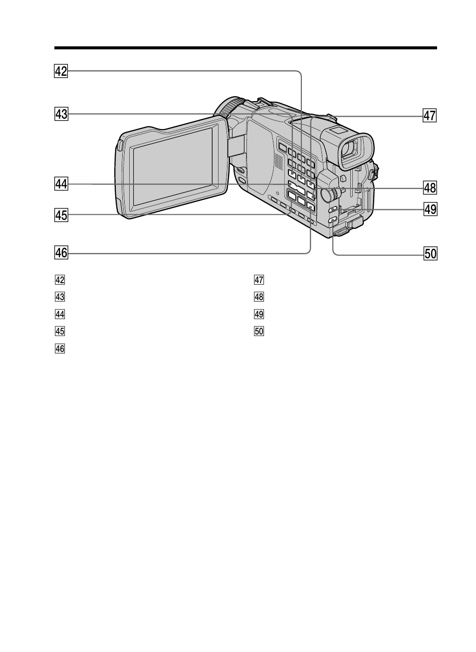 Rs rd rf rg rh t; rl rk rj | Sony DCR-TRV25 User Manual | Page 214 / 220