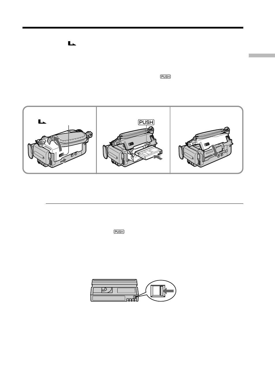 Step 3 inserting a cassette | Sony DCR-TRV25 User Manual | Page 25 / 220