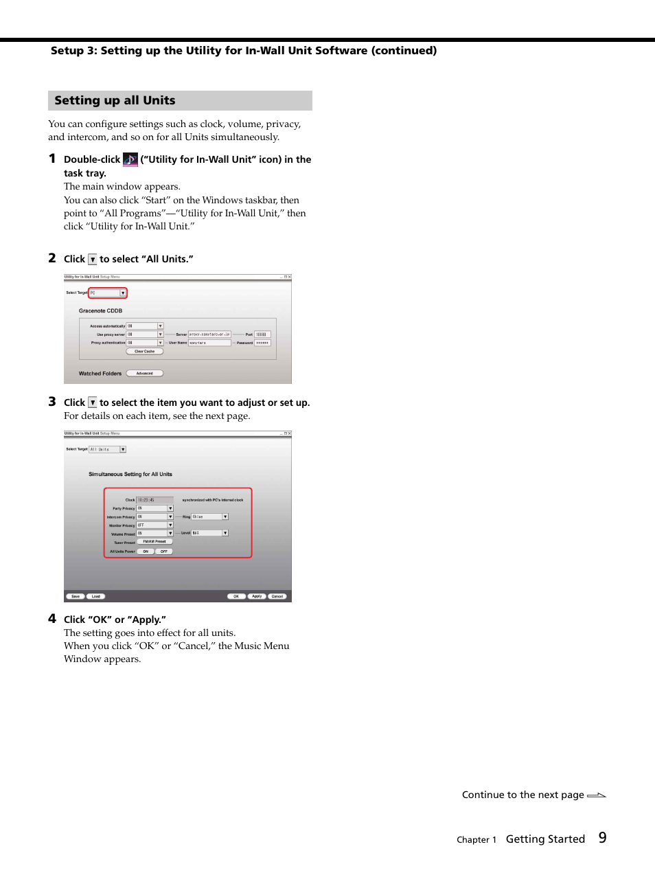 Setting up all units, Setting up all units 9 | Sony DVP-NW50 User Manual | Page 9 / 40