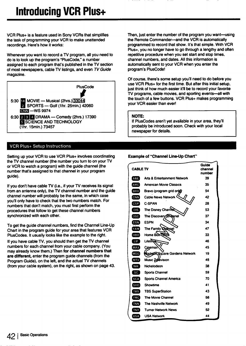 Introducing vcr plus | Sony SLV-750HF User Manual | Page 42 / 66