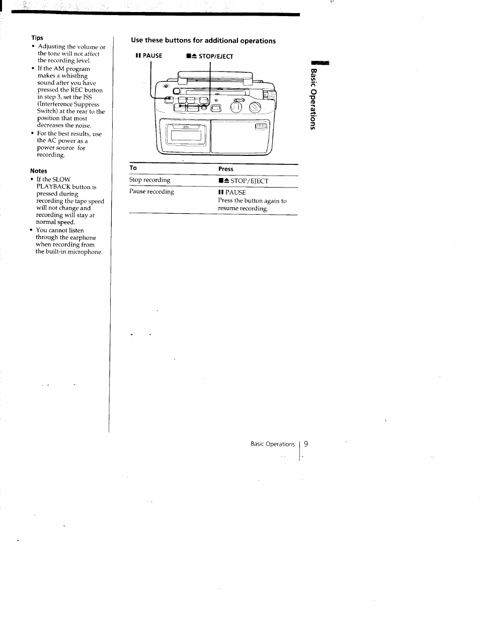Sony CFM-A50 User Manual | Page 9 / 16