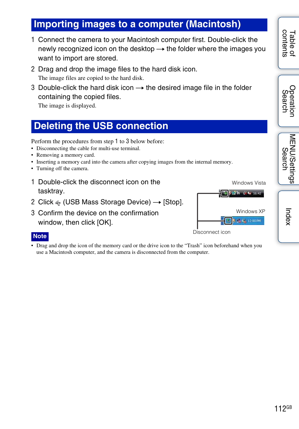 Sony DSC-W560 User Manual | Page 112 / 141