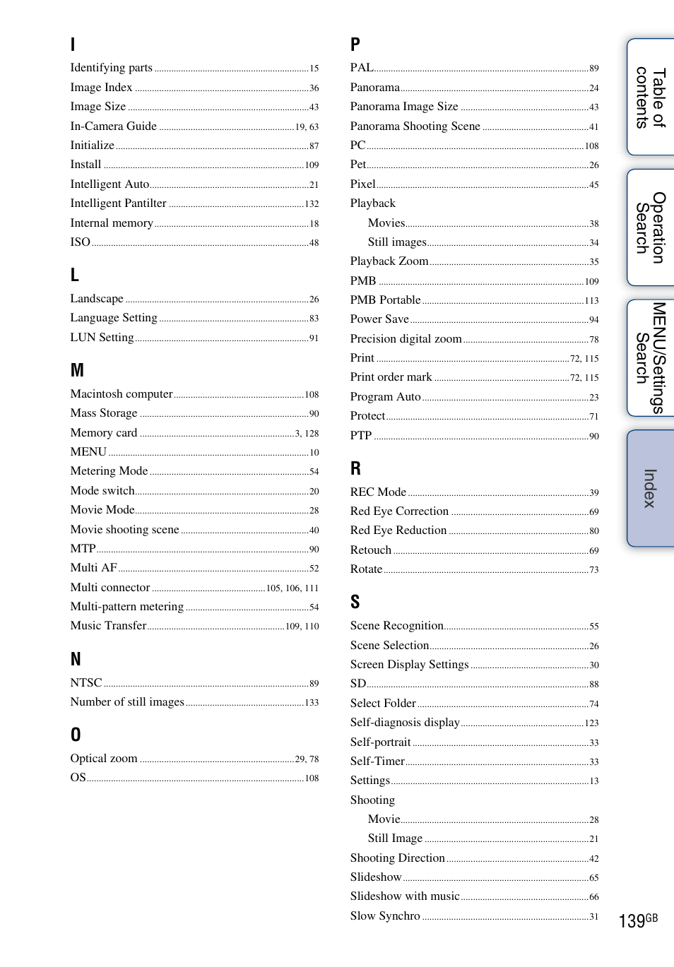 Sony DSC-W560 User Manual | Page 139 / 141