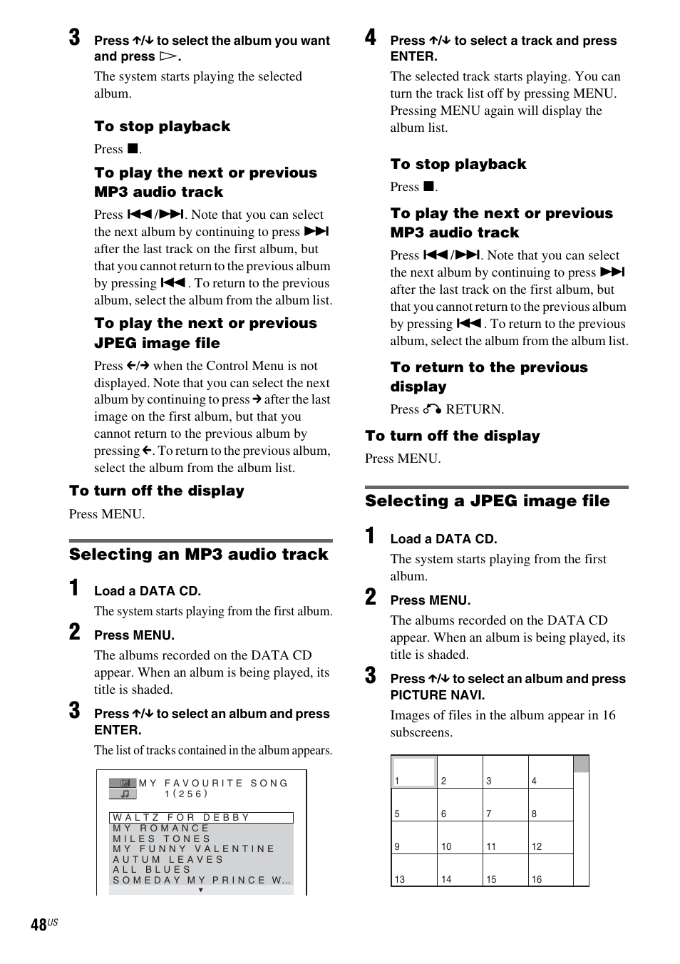 Sony DAV-X1 User Manual | Page 48 / 99