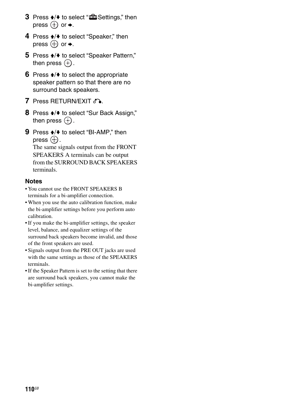 Sony STR-DA6400ES User Manual | Page 110 / 175