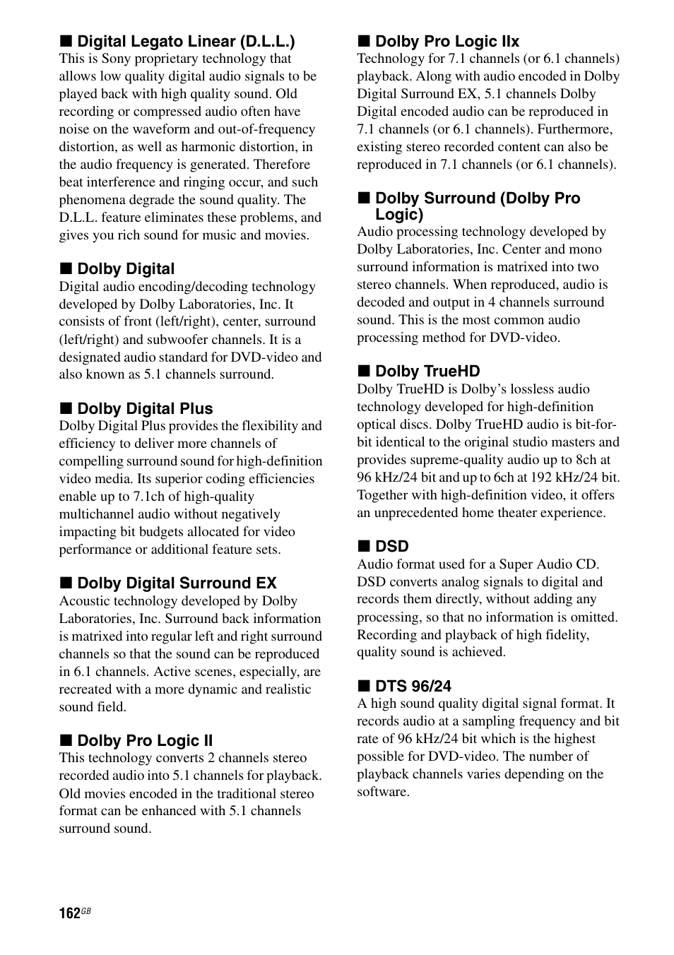 Sony STR-DA6400ES User Manual | Page 162 / 175