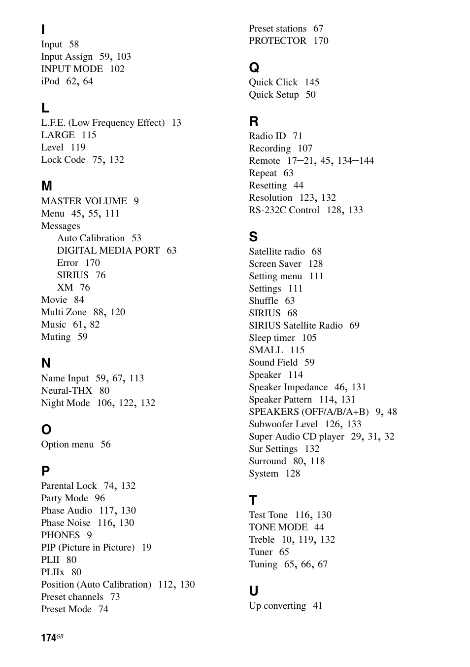 Sony STR-DA6400ES User Manual | Page 174 / 175