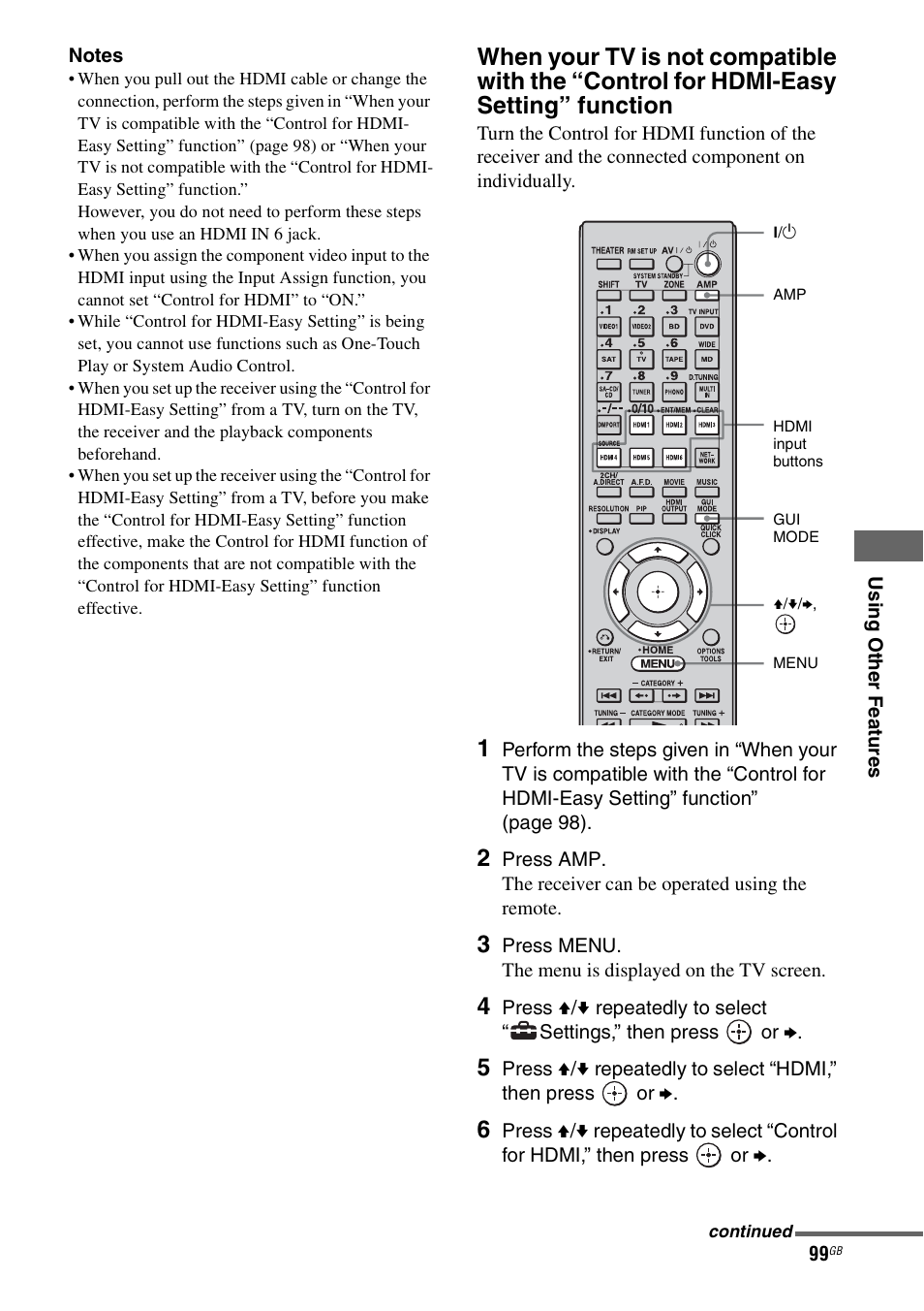 Sony STR-DA6400ES User Manual | Page 99 / 175
