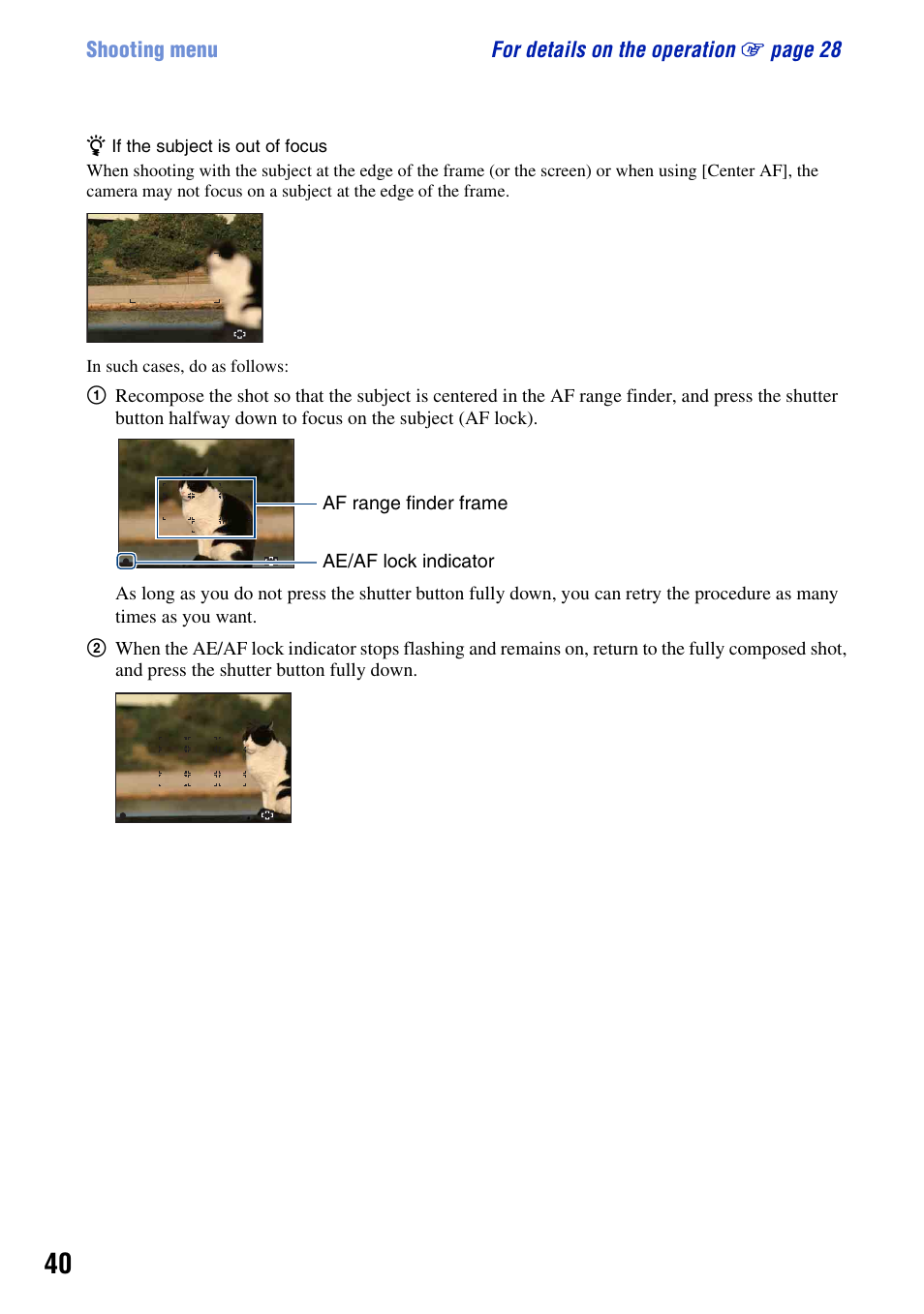 Sony DSC-S930 User Manual | Page 40 / 100