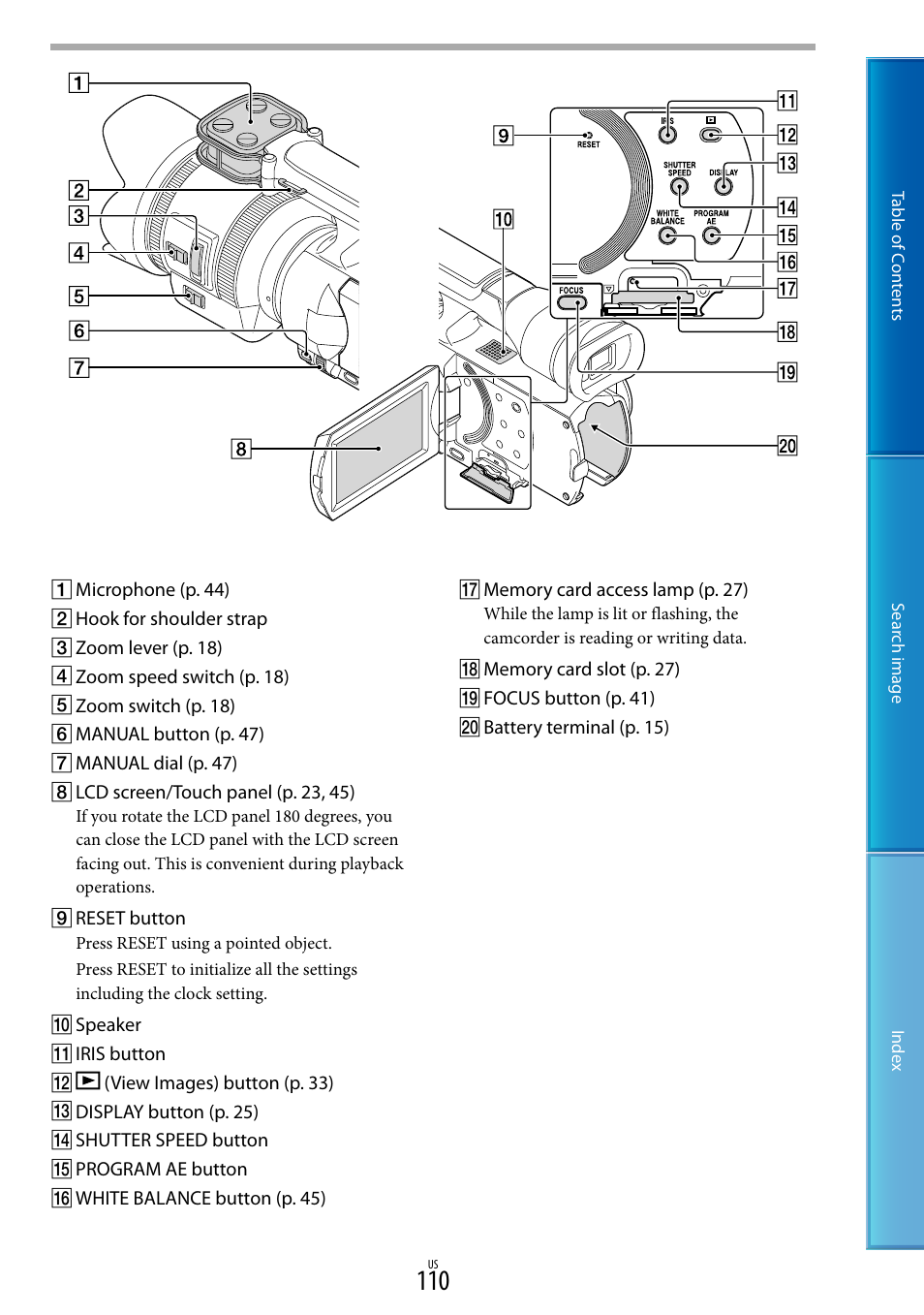 110) using a poin, 110) u | Sony NEX-VG30H User Manual | Page 110 / 116