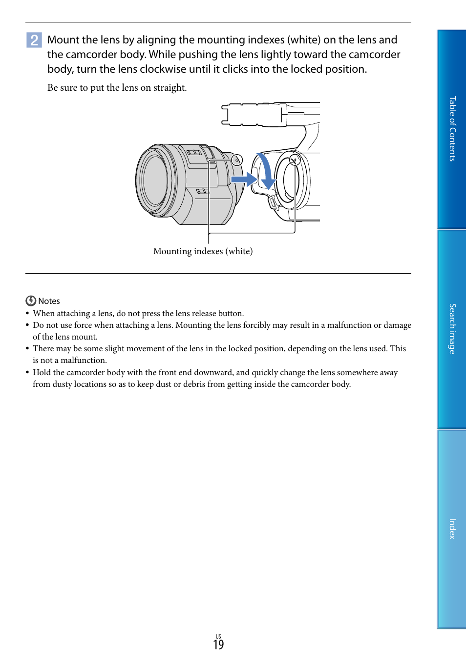 Sony NEX-VG30H User Manual | Page 19 / 116