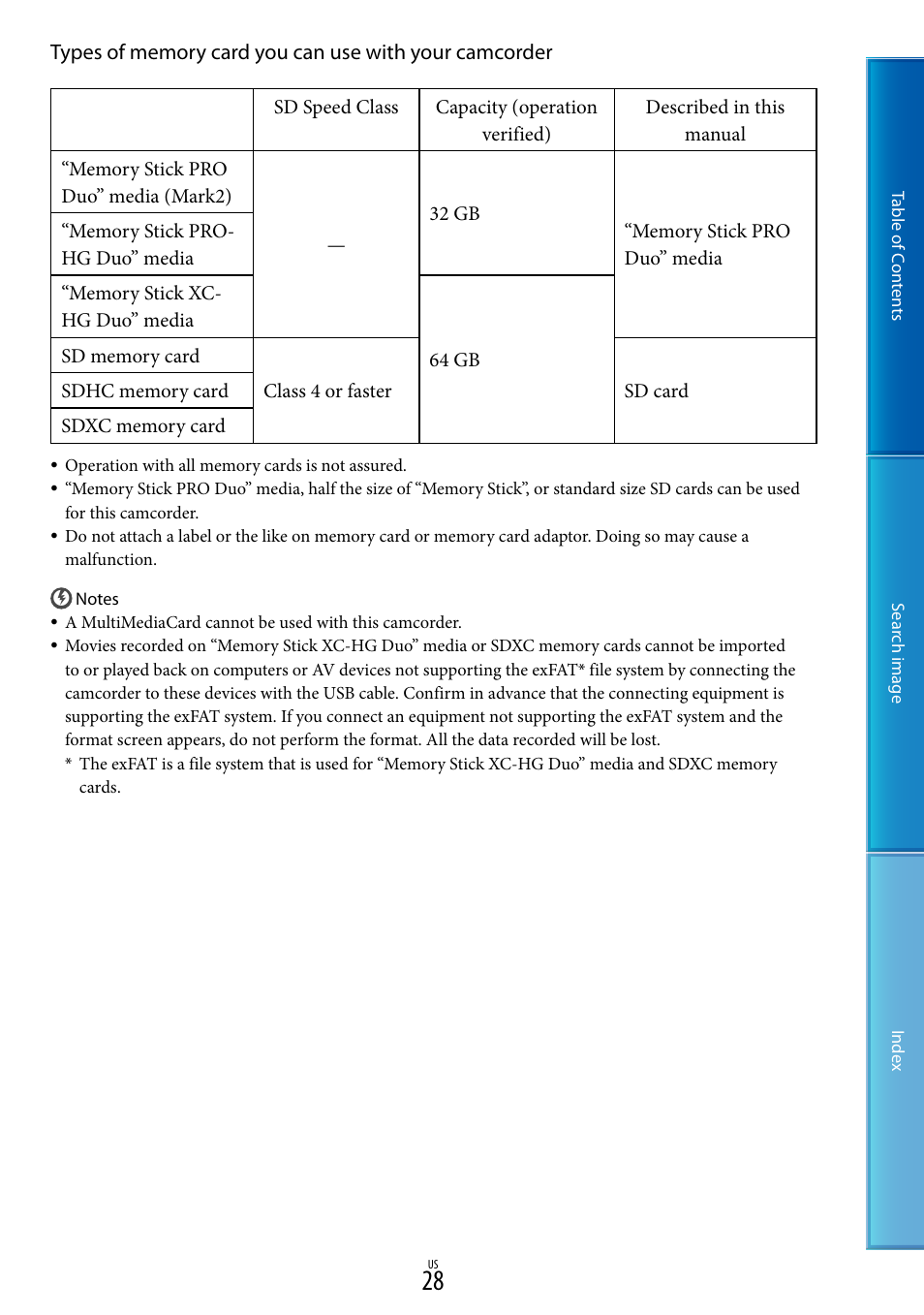 Sony NEX-VG30H User Manual | Page 28 / 116