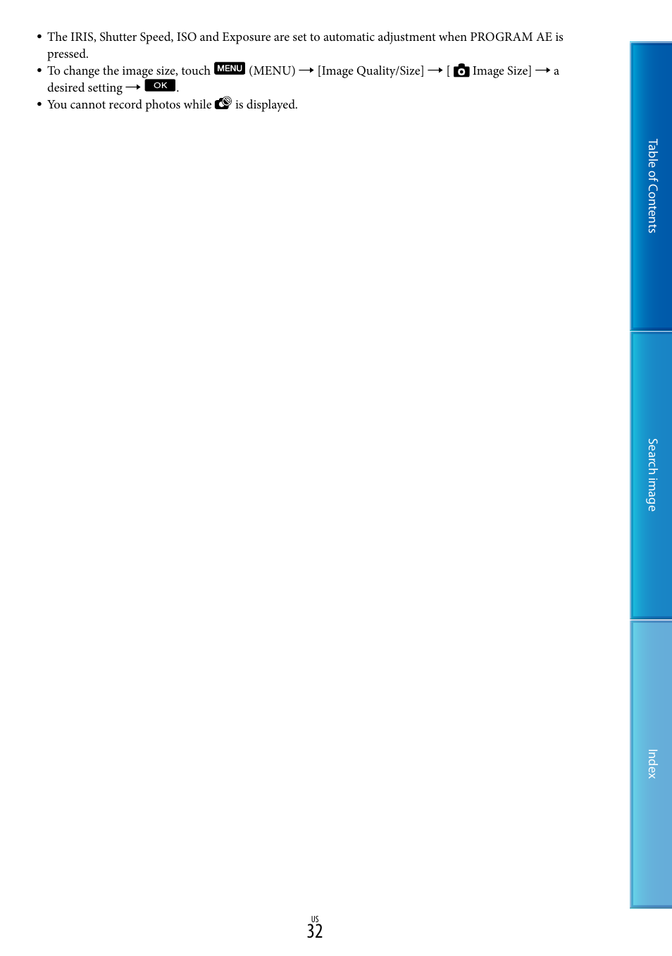 Sony NEX-VG30H User Manual | Page 32 / 116