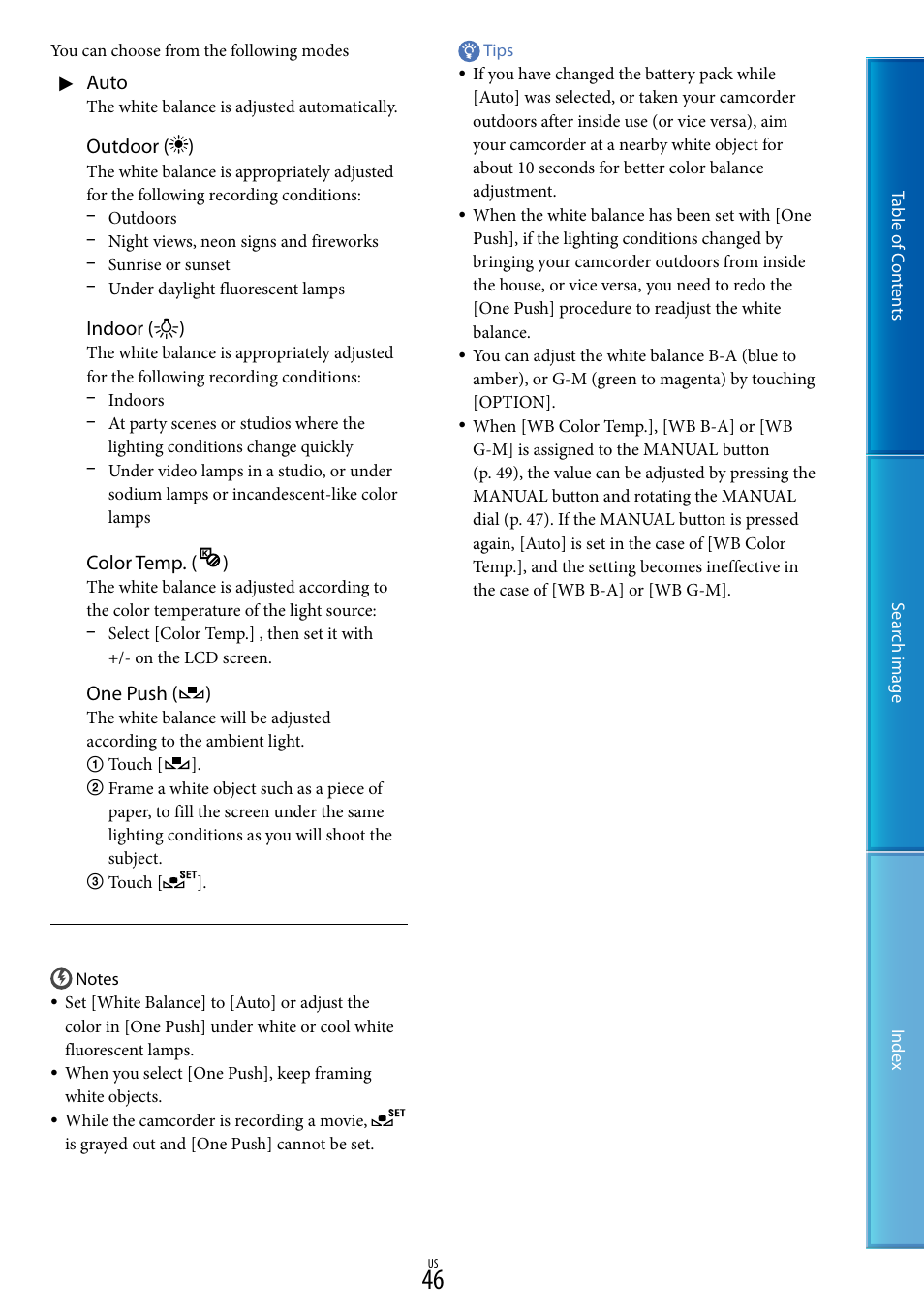 Sony NEX-VG30H User Manual | Page 46 / 116