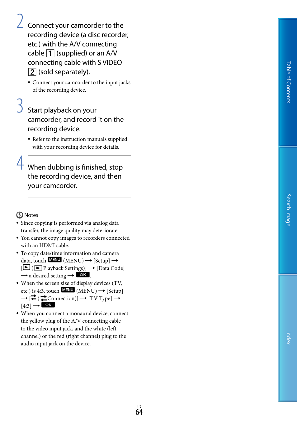 Sony NEX-VG30H User Manual | Page 64 / 116
