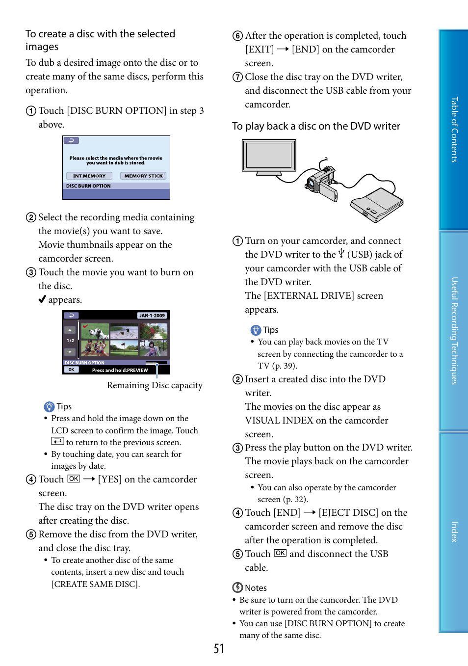 Sony DCR-SX60 User Manual | Page 51 / 101
