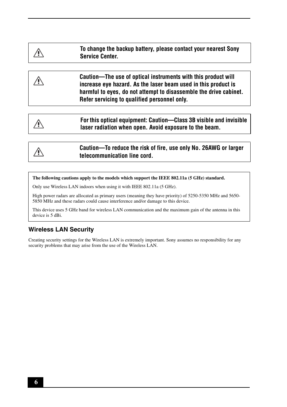 Sony VGN-CR140N User Manual | Page 6 / 28