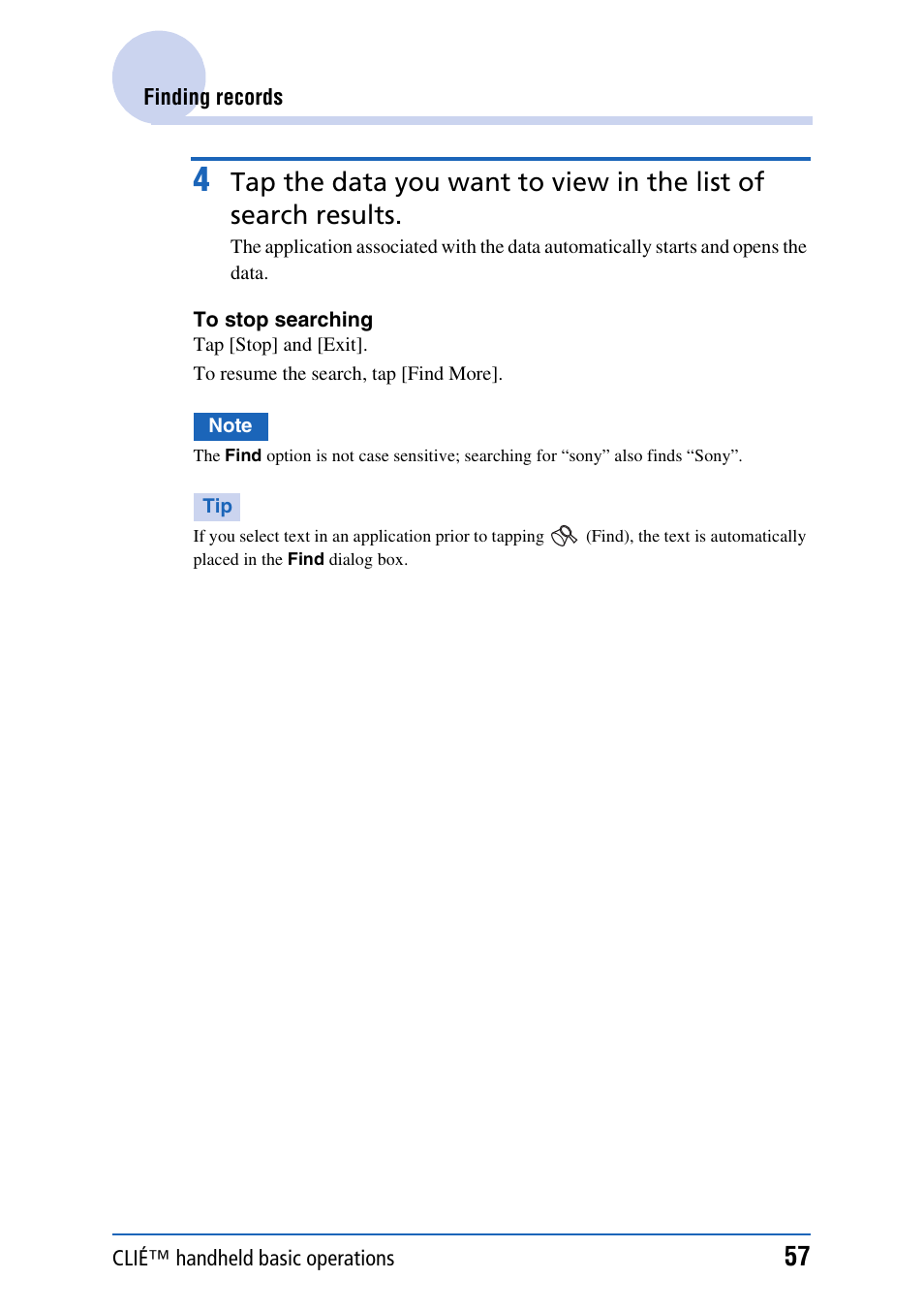 Sony PEG-TH55 User Manual | Page 57 / 231