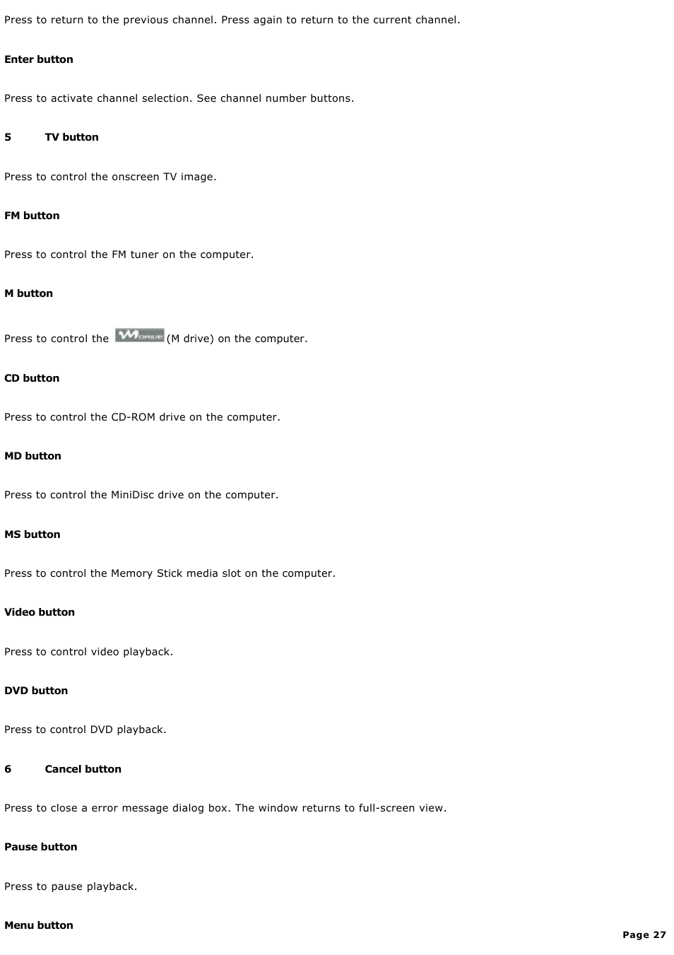 Sony PCV-MXS10 User Manual | Page 27 / 112
