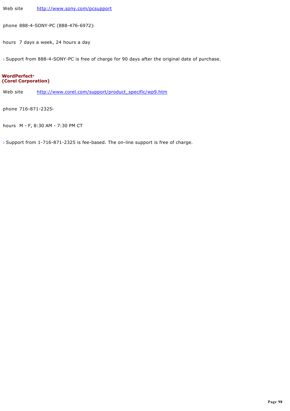 Sony PCV-MXS10 User Manual | Page 98 / 112