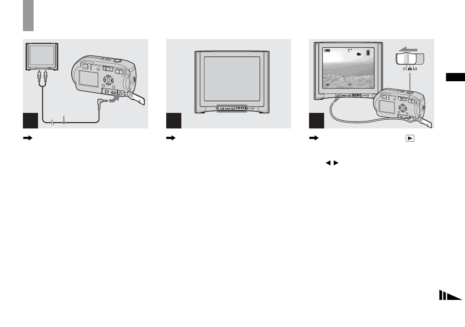 Viewing images on a tv screen (dsc-p43 only), Viewing images on a tv screen, Dsc-p43 only) | Sony DSC-P41 User Manual | Page 39 / 124