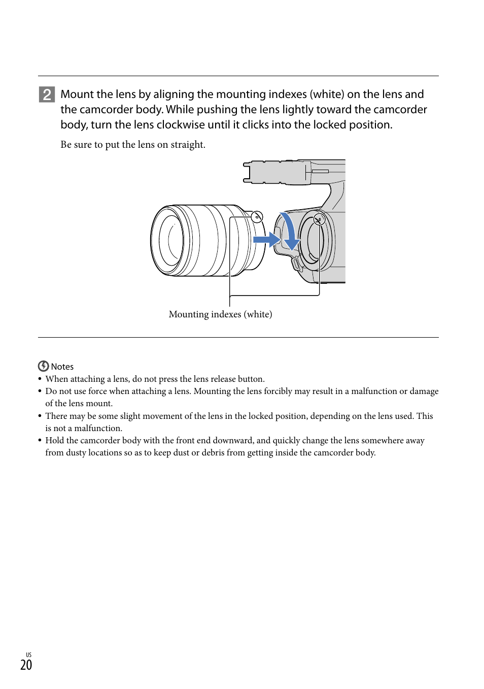 Sony NEX-VG20 User Manual | Page 20 / 155