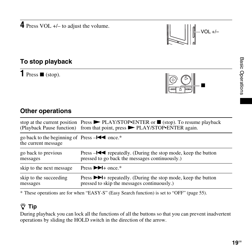 Sony ICD-PX820D User Manual | Page 19 / 96