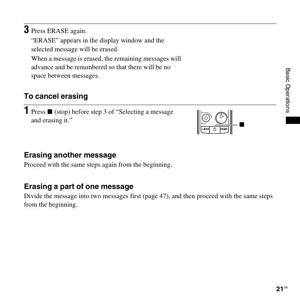 Sony ICD-PX820D User Manual | Page 21 / 96