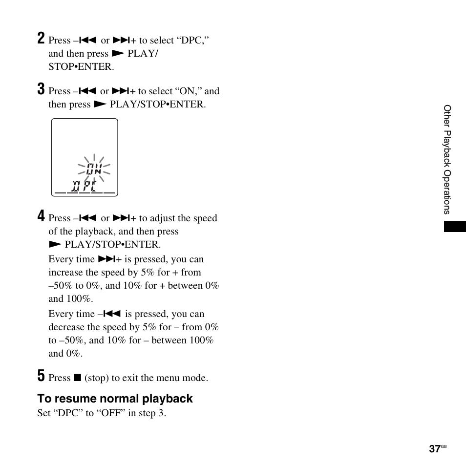 Sony ICD-PX820D User Manual | Page 37 / 96