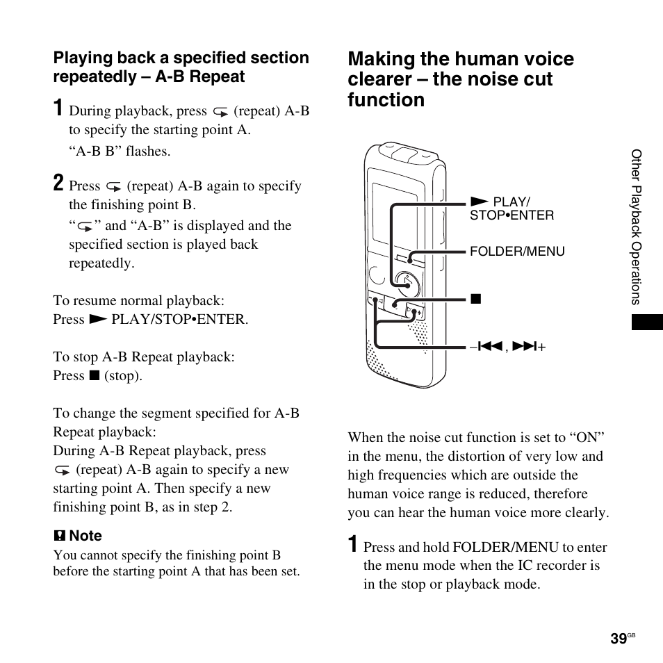 Sony ICD-PX820D User Manual | Page 39 / 96