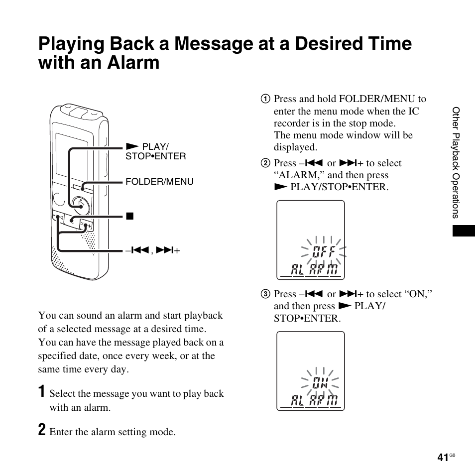 Sony ICD-PX820D User Manual | Page 41 / 96