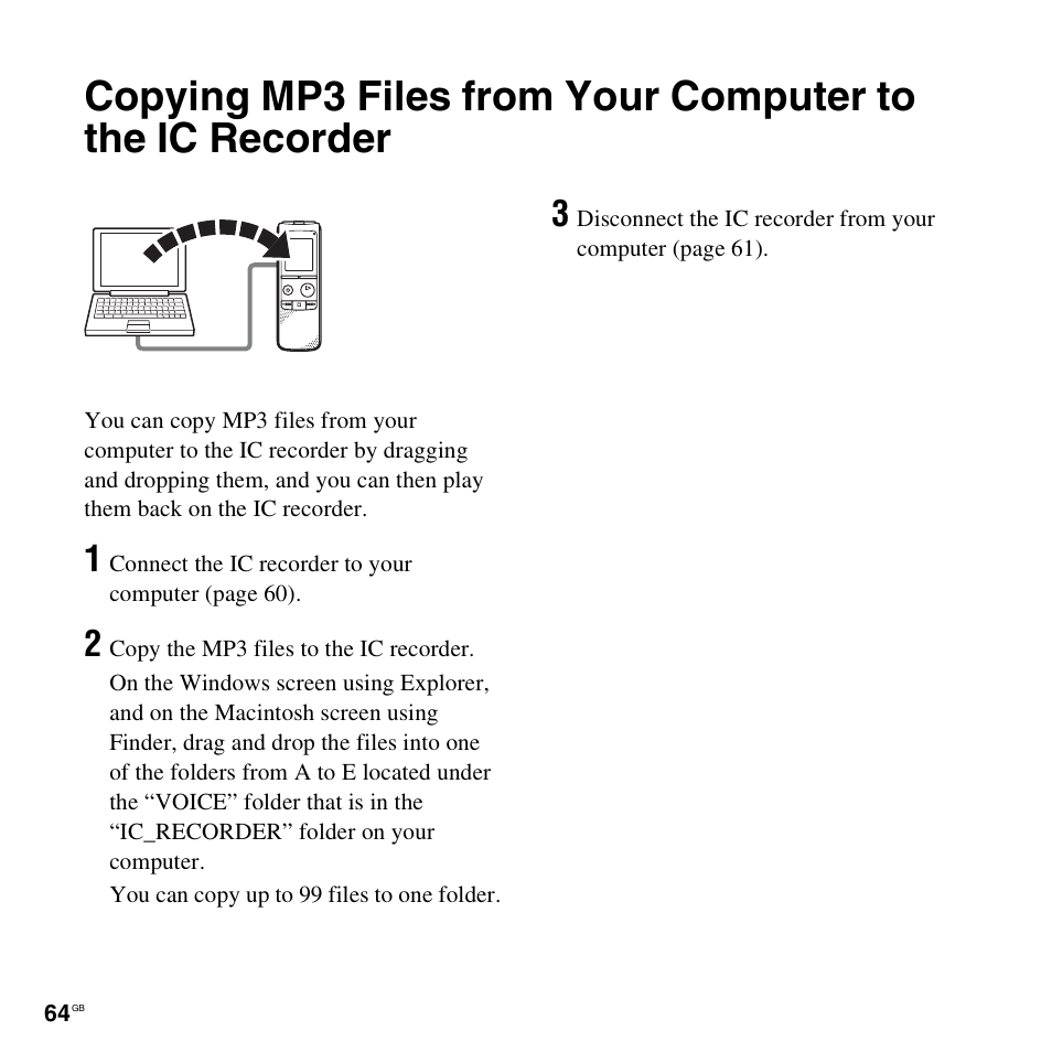 Sony ICD-PX820D User Manual | Page 64 / 96