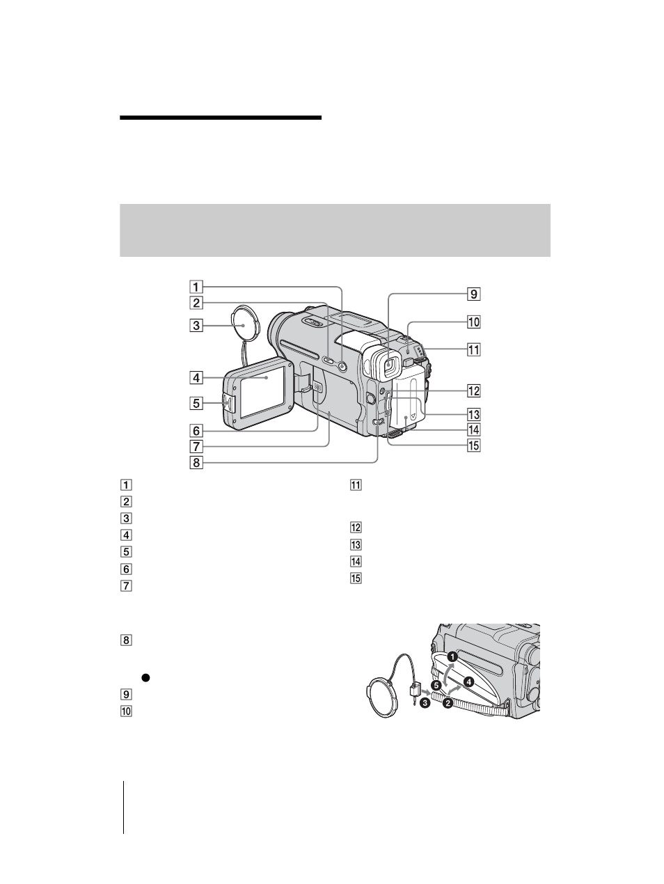Quick reference, Identifying parts and controls, P. 126) | Camcorder | Sony DCR-TRV460 User Manual | Page 126 / 136