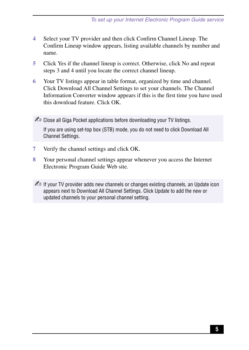 Sony PCV-RX490TV User Manual | Page 5 / 12