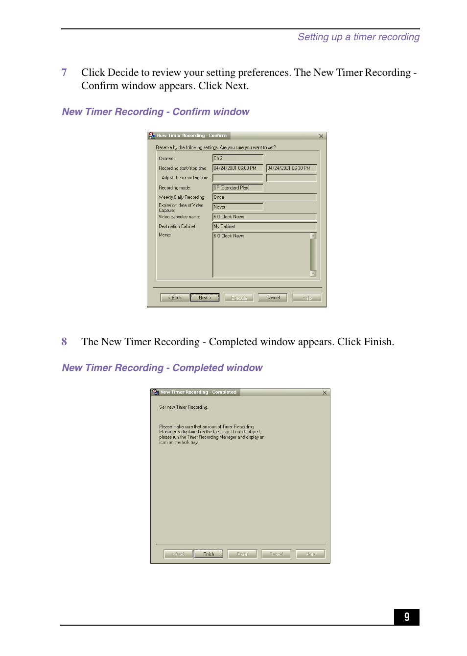 Sony PCV-RX490TV User Manual | Page 9 / 12