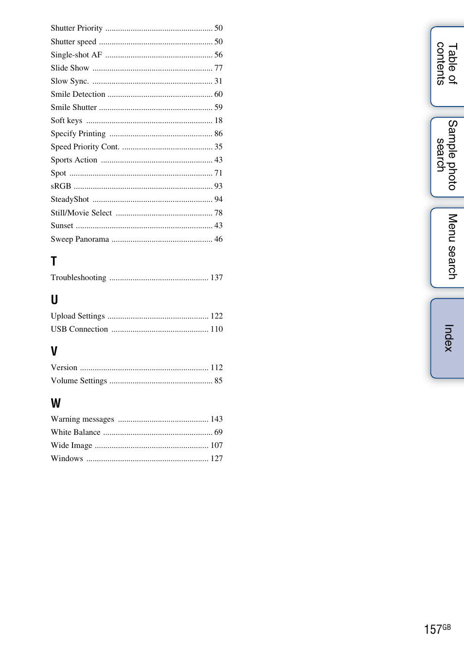 Sony NEX-3 User Manual | Page 157 / 159
