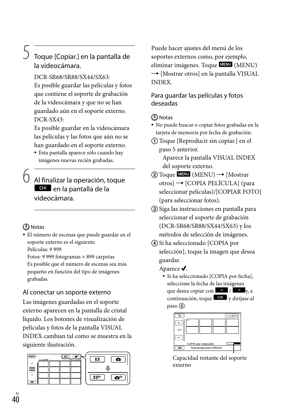 Sony DCR-SX44 User Manual | Page 110 / 139