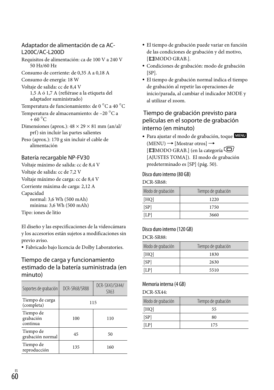 Sony DCR-SX44 User Manual | Page 130 / 139
