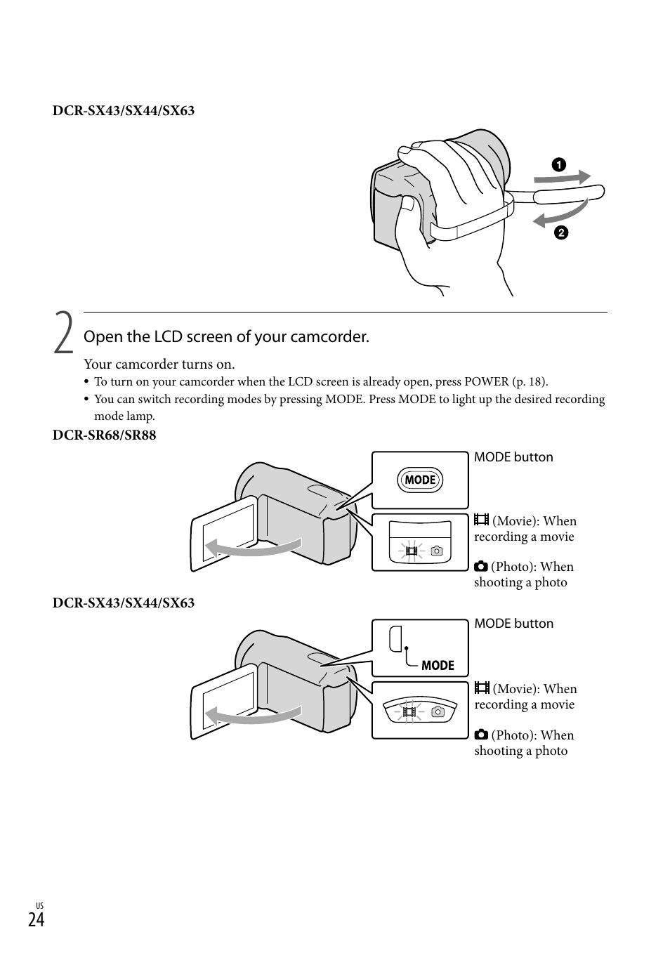 Sony DCR-SX44 User Manual | Page 24 / 139