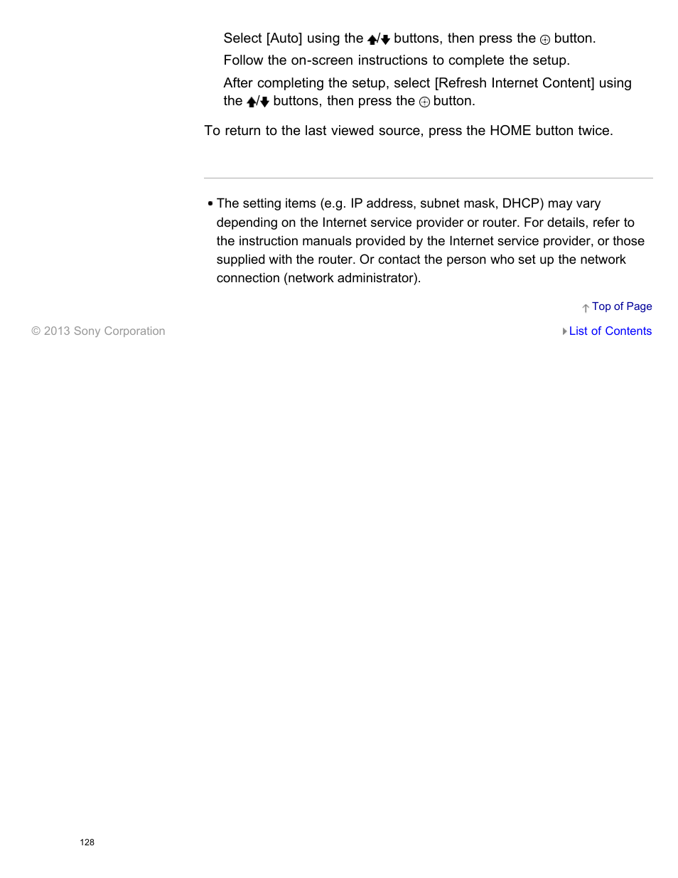 Sony XBR-65X850A User Manual | Page 134 / 249
