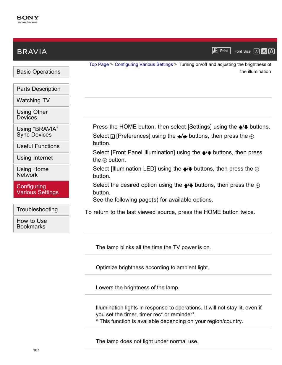 Sony XBR-65X850A User Manual | Page 193 / 249