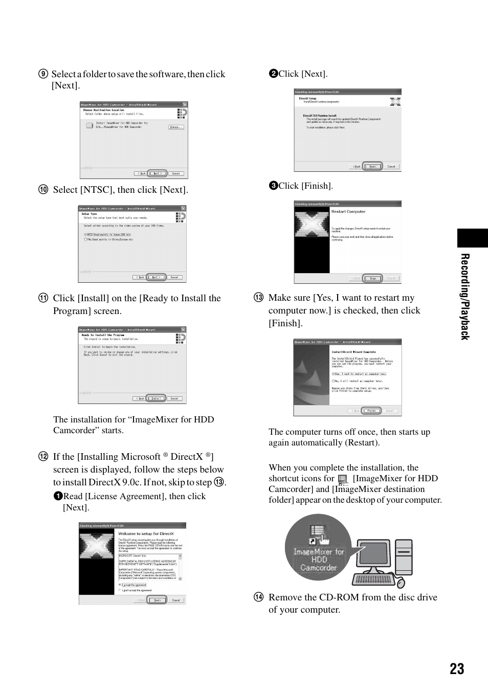 Sony DCR-SR80 User Manual | Page 23 / 35